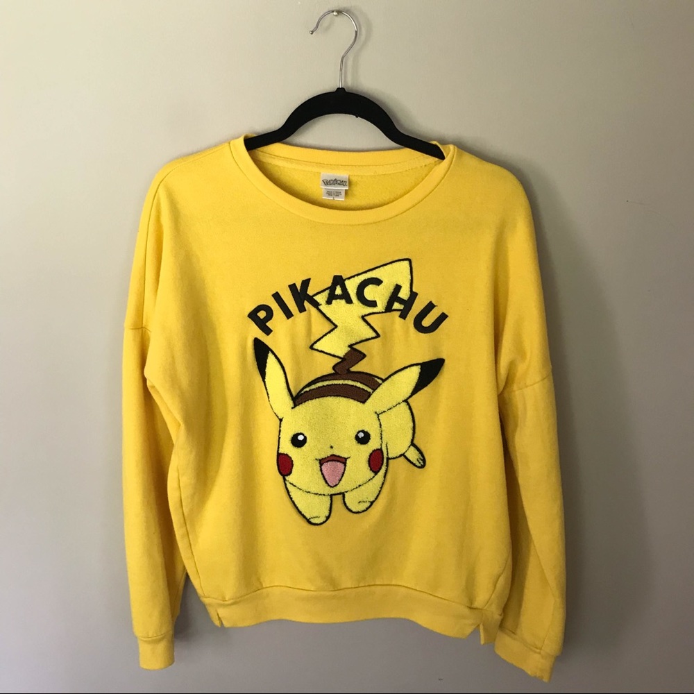 Yellow Pikachu Sweatshirt - Large